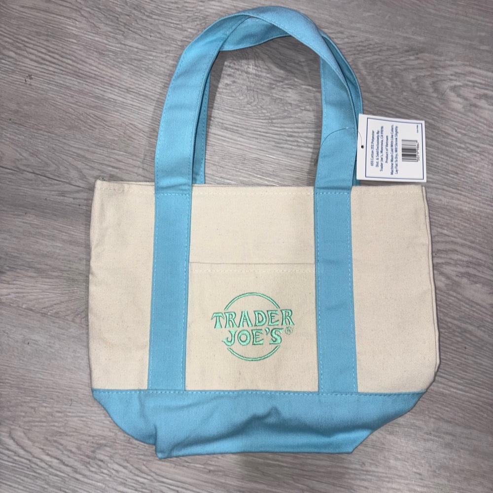 Light Blue Trader Joe’s Mini Tote Bag